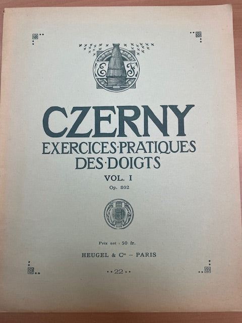 Czerny Exercices pratiques pour les doigts pour piano-3000 partitions, livres et vinyles d'occasion en vente sur notre site internet gastonmusicclub.fr Gaston Music Store