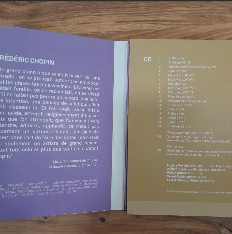 DVD et CD La leçon de musique de Jean-François Zygel: Chopin