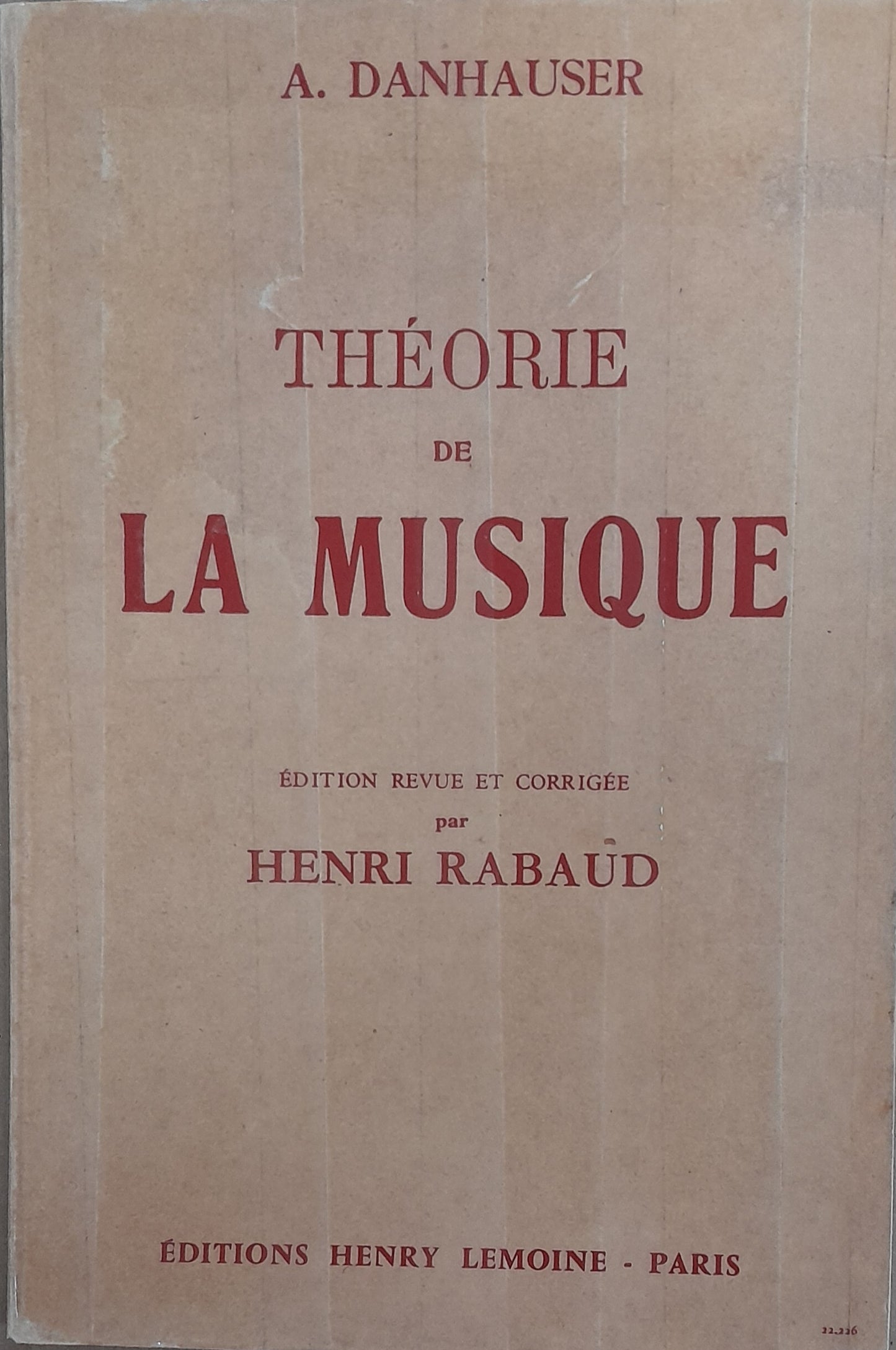 Danhauser Théorie de la musique
