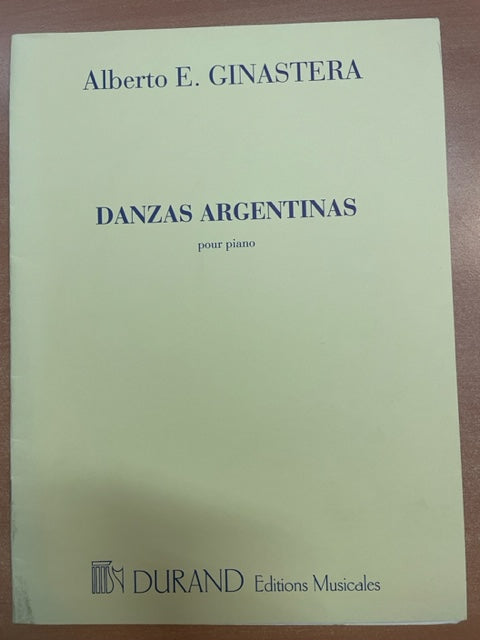 Alberto Ginastera Danzas argentinas pour piano