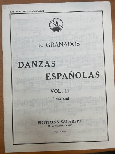 Enrique Granados Danzas espanolas volume 2 partition piano