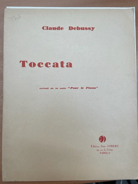 Claude Debussy Toccata partition piano- 3000 partitions, livres et vinyles d'occasion  en vente sur notre site internet gastonmusicclub.fr Gaston Music Store