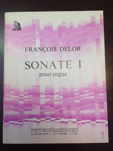 François Delor Sonate n° 1 pour orgue partition pour orgue