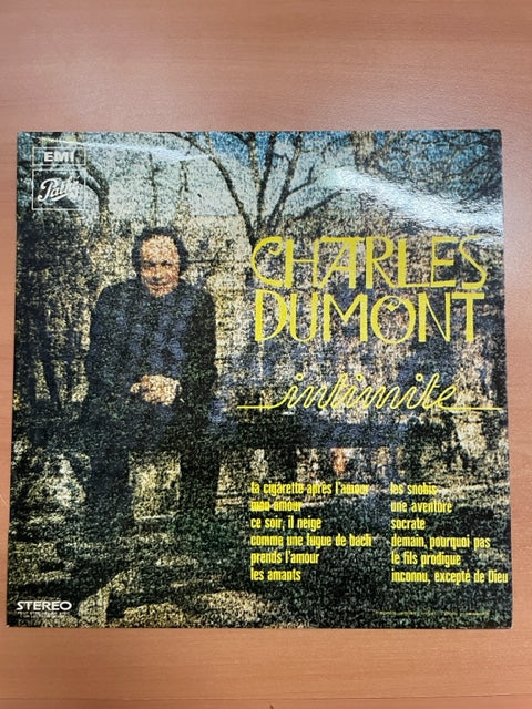 Vinyle Charles Dumont Intimité- 3000 partitions, livres et vinyles d'occasion en vente sur notre site internet gastonmusicclub.fr Gaston Music Store