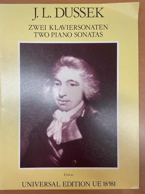 J.L Dussek Two piano sonatas- 3000 partitions, livres et vinyles d'occasion  en vente sur notre site internet gastonmusicclub.fr Gaston Music Store