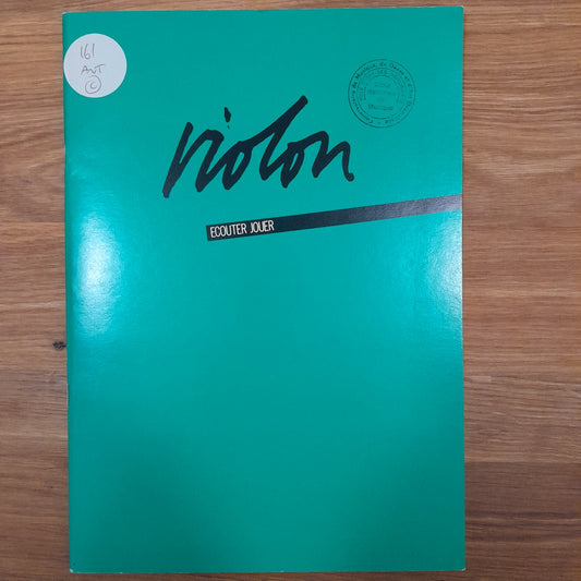 Ecouter jouer: violon. Oeuvres contemporaines partition