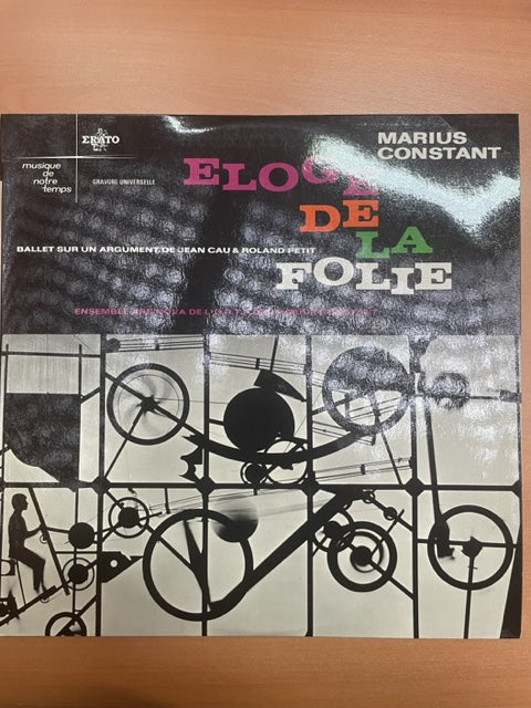 Vinyle Marius Constant Eloge de la Folie, ballet sur un argument de Jean Cau & Roland Petit