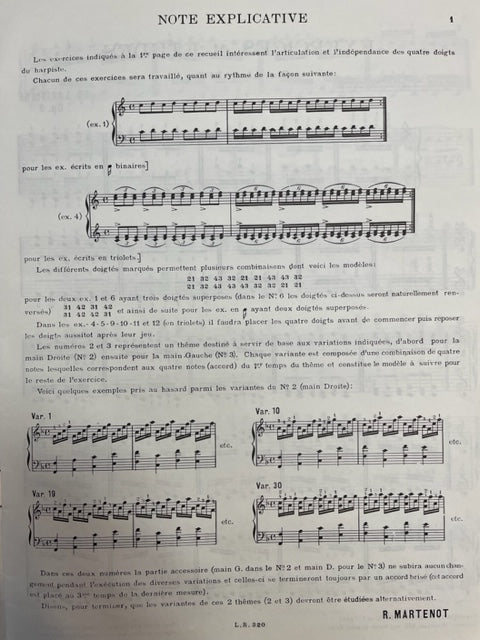 Edmond Larivière, Exercices et études-3000 partitions, livres et vinyles d'occasion en vente sur notre site internet gastonmusicclub.fr Gaston Music Store