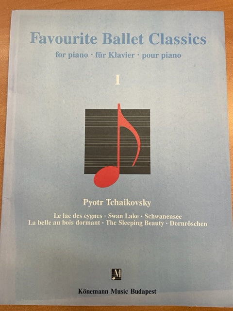 Piotr Tchaïkovsky Favourite Ballet classics for piano- 3000 partitions, livres et vinyles d'occasion  en vente sur notre site internet gastonmusicclub.fr Gaston Music Store