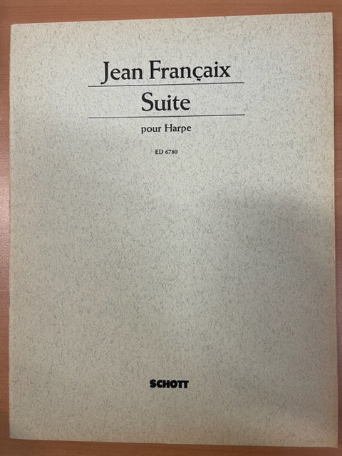 Jean Françaix Suite pour harpe -3000 partitions, livres et vinyles d'occasion en vente sur notre site internet gastonmusicclub.fr Gaston Music Store