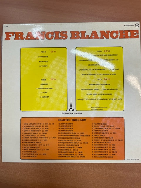 Vinyle Francis Blanche Les canulars téléphoniques-3000 partitions, livres et vinyles d'occasion en vente sur notre site internet gastonmusicclub.fr Gaston Music Store