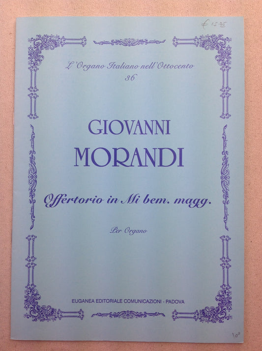 Giovanni Morandini Partition pour orgue Offertorio en mi bémol majeur