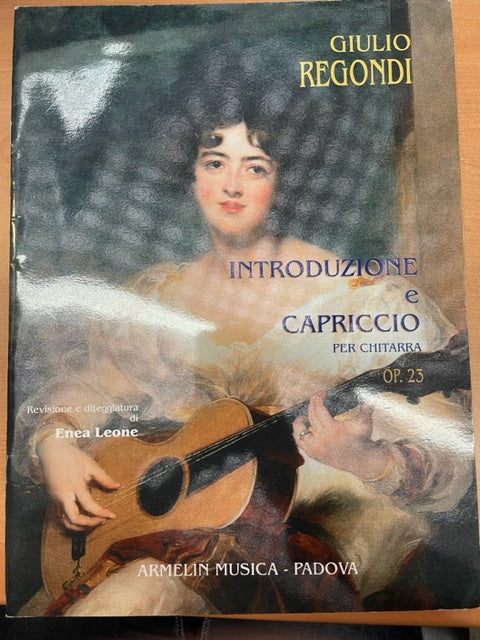 Giulio Regondi Introduzione e capriccio per chitarra opus 23 - 3000 partitions, livres et vinyles d'occasion  en vente sur notre site internet gastonmusicclub.fr Gaston Music Store