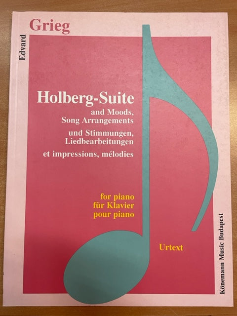 Edvard Grieg Holberg-Suite and Moods partition piano- 3000 partitions, livres et vinyles d'occasion  en vente sur notre site internet gastonmusicclub.fr Gaston Music Store