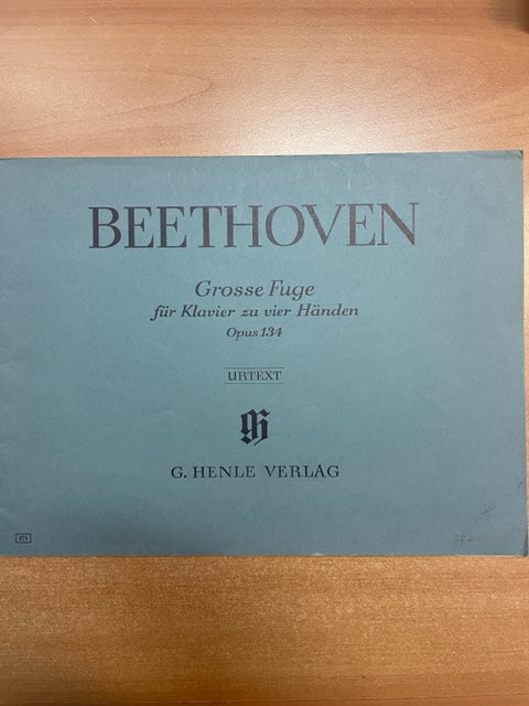 Beethoven Grande Fugue Opus 134 Pour Piano A Quatre Mains