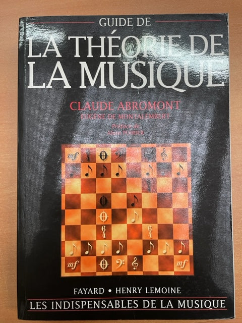 Claude Abromont Guide de la théorie de la musique-3000 partitions, livres et vinyles d'occasion en vente sur notre site internet gastonmusicclub.fr Gaston Music Store