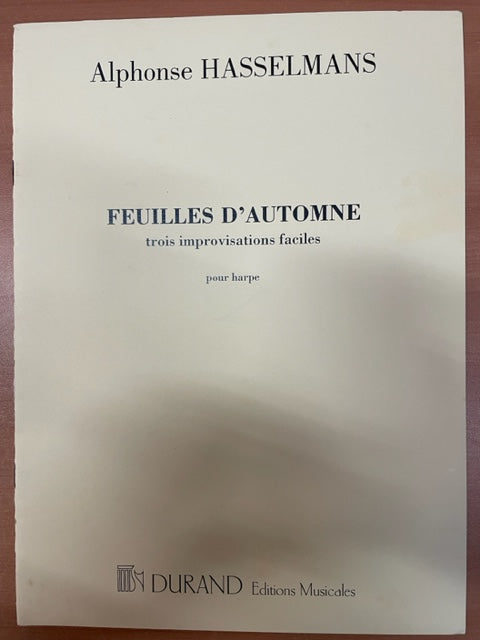 Alphonse Hasselmans Feuilles d'automne trois improvisations faciles pour harpe-3000 partitions, livres et vinyles d'occasion en vente sur notre site internet gastonmusicclub.fr Gaston Music Store