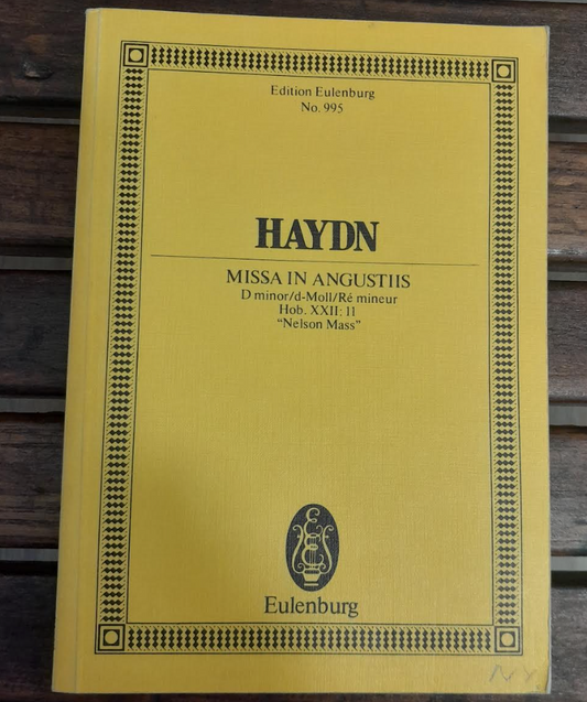 Joseph Haydn Missa In Angustiis Nelson-Messe Hob 22-11 in D minor, partition de poche- 3000 partitions, livres et vinyles d'occasion en vente sur notre site internet gastonmusicclub.fr Gaston Music Store