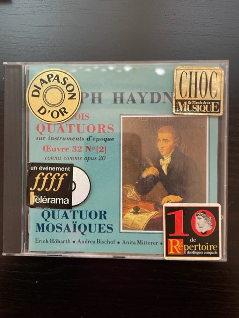 CD Haydn 3 Quatuors sur instruments d'époque Oeuvre 32 n° 2 (op.20) Quatuor Mosaïques