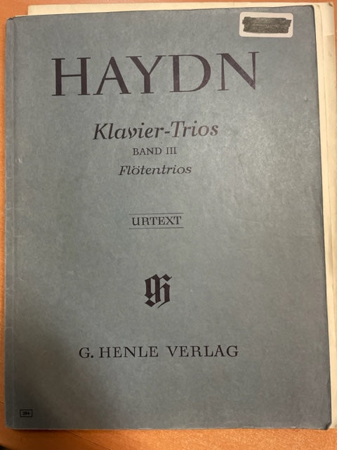 Joseph Haydn Klavier-Trios volume 3 : Flötentrios pour flute, violoncelle et piano