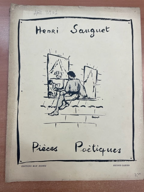 Henri Sauguet Pièces poétiques cahier n°2 partition piano