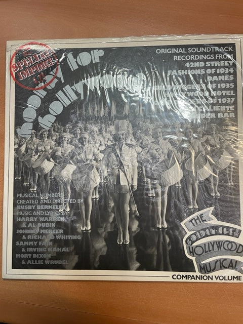Vinyle Hooray for Hollywood: Original Soundtrack recordings: The golden age of the Hollywood Musical- 3000 partitions, livres et vinyles d'occasion  en vente sur notre site internet gastonmusicclub.fr Gaston Music Store