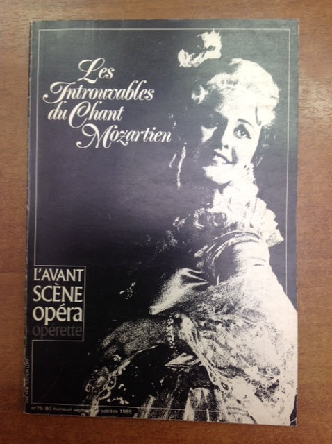 Revue Avant-Scène Opéra 79 et 80, Les introuvables du chant mozartien