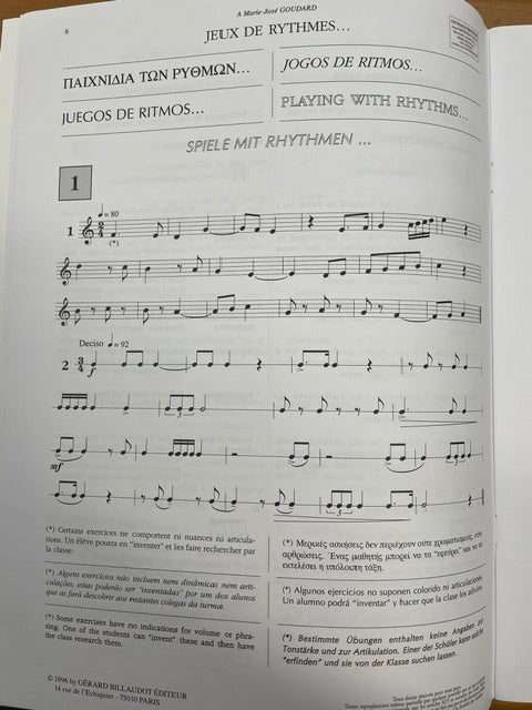 Jeux de rythmes et jeux de clé volume 3 Jean Clément Jollet