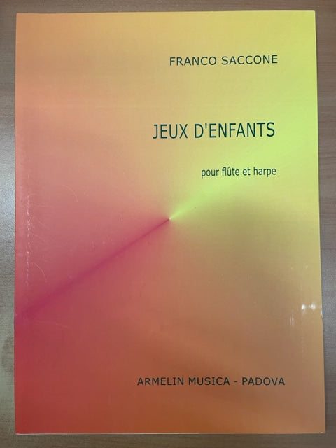 Franco Saccone Jeux d'enfants pour flûte et harpe