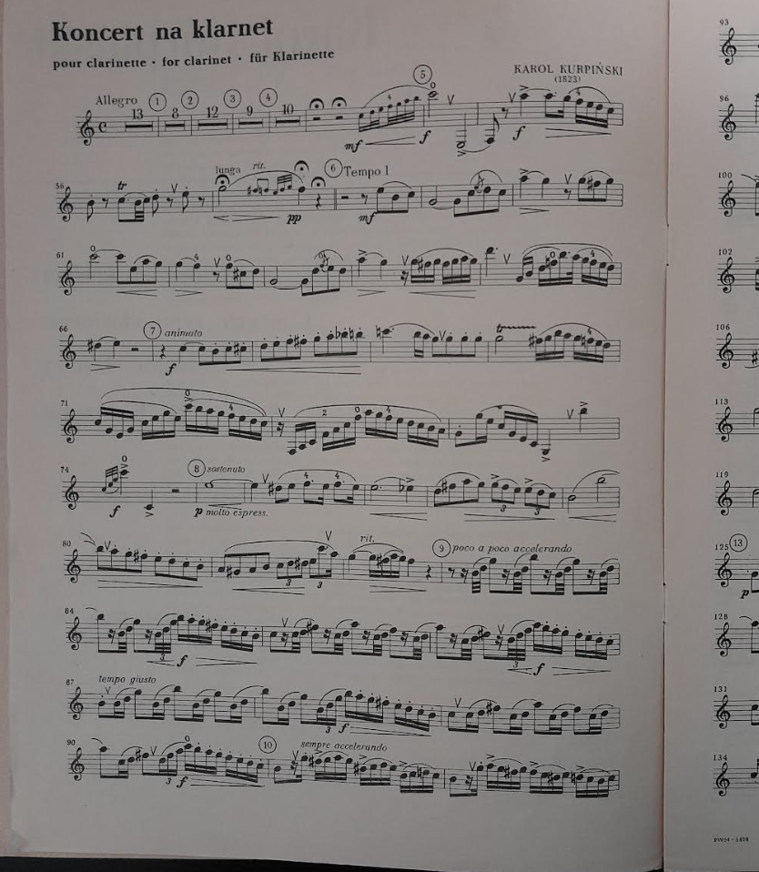 Karol Kurpinski Concerto pour clarinette et piano