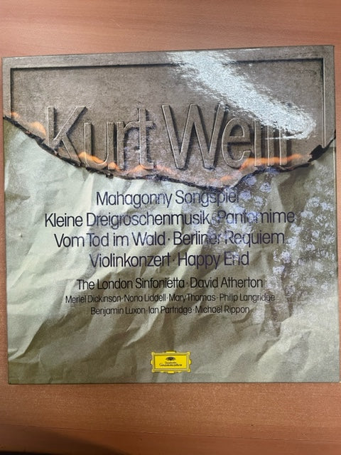 Vinyle Kurt Weill Coffret 3 LP - 3000 partitions, livres et vinyles d'occasion en vente sur notre site internet gastonmusicclub.fr Gaston Music Store