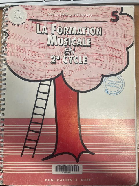 La formation musicale en 2e cycle volume 5 Marie-Hélène Siciliano