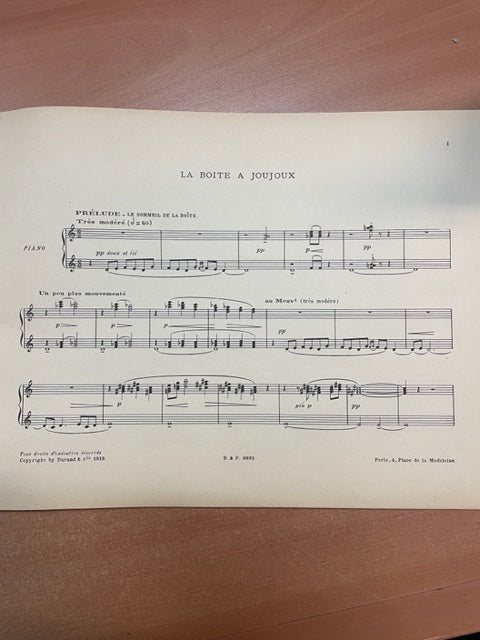 Claude Debussy La boîte à joujoux ballet pour enfants pour piano