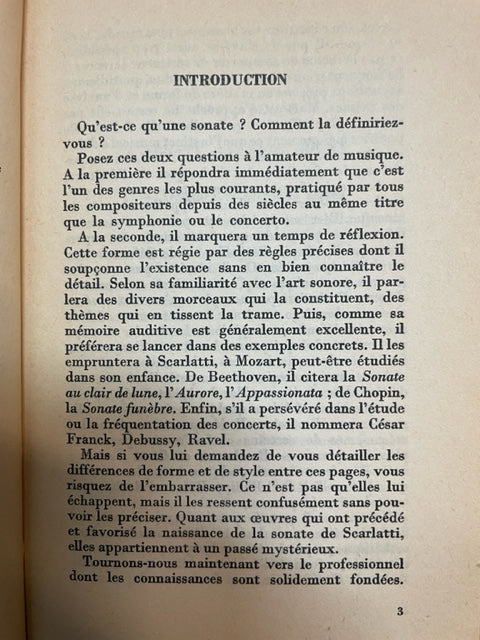 La sonate livre de Milliot Sylvette- 3000 partitions, livres et vinyles d'occasion  en vente sur notre site internet gastonmusicclub.fr Gaston Music Store