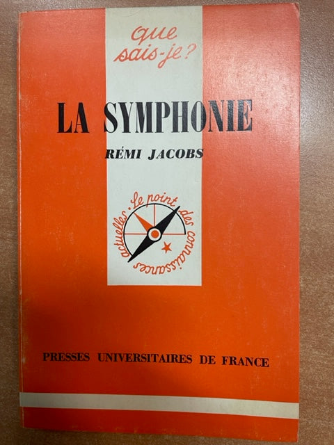 La symphonie livre de Rémy Jacobs- 3000 partitions, livres et vinyles d'occasion  en vente sur notre site internet gastonmusicclub.fr Gaston Music Store