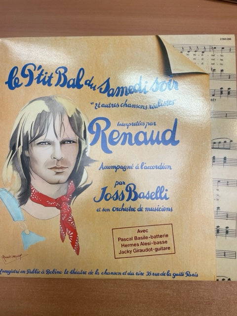 Vinyle Renaud Le p'tit Bal du samedi soir-3000 partitions, livres et vinyles d'occasion en vente sur notre site internet gastonmusicclub.fr Gaston Music Store