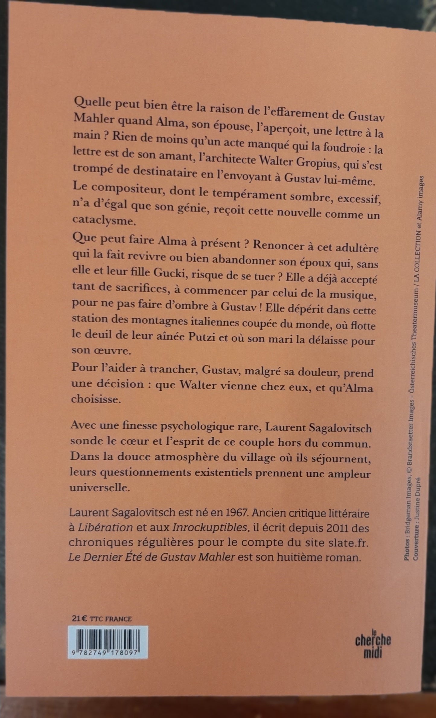 Le dernier été de Gustav Mahler, roman de Laurent Sagalovitsch