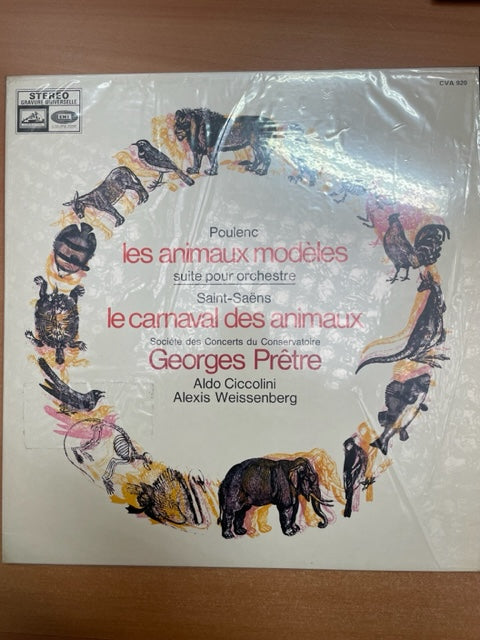 Vinyle Poulenc et Saint-Saëns : Les animaux modèles, suite pour orchestre - Le carnaval des animaux