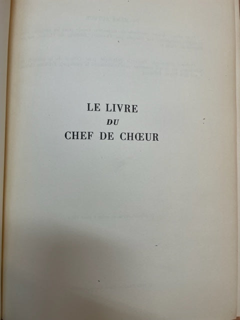 Le livre du chef de choeur livre de Kaelin Pierre3000 partitions, livres et vinyles d'occasion  en vente sur notre site internet gastonmusicclub.fr Gaston Music Store