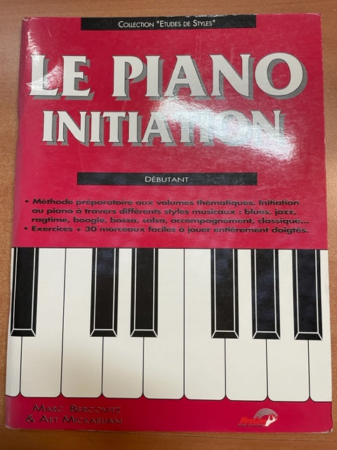 Marc Bercovitz Le piano initiation