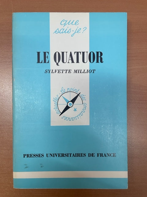 Le Quatuor livre de Milliot Sylvette- 3000 partitions, livres et vinyles d'occasion  en vente sur notre site internet gastonmusicclub.fr Gaston Music Store