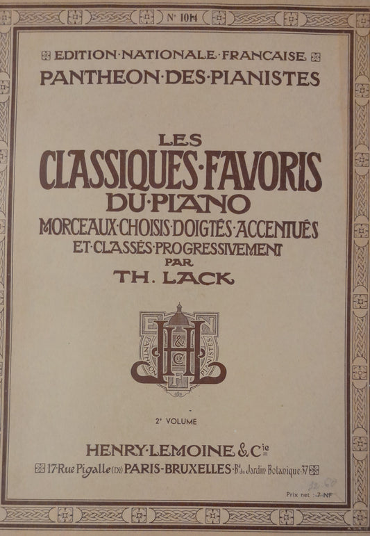 Les classiques favoris du piano - morceaux choisis volume 2 - 2 CD inclus
