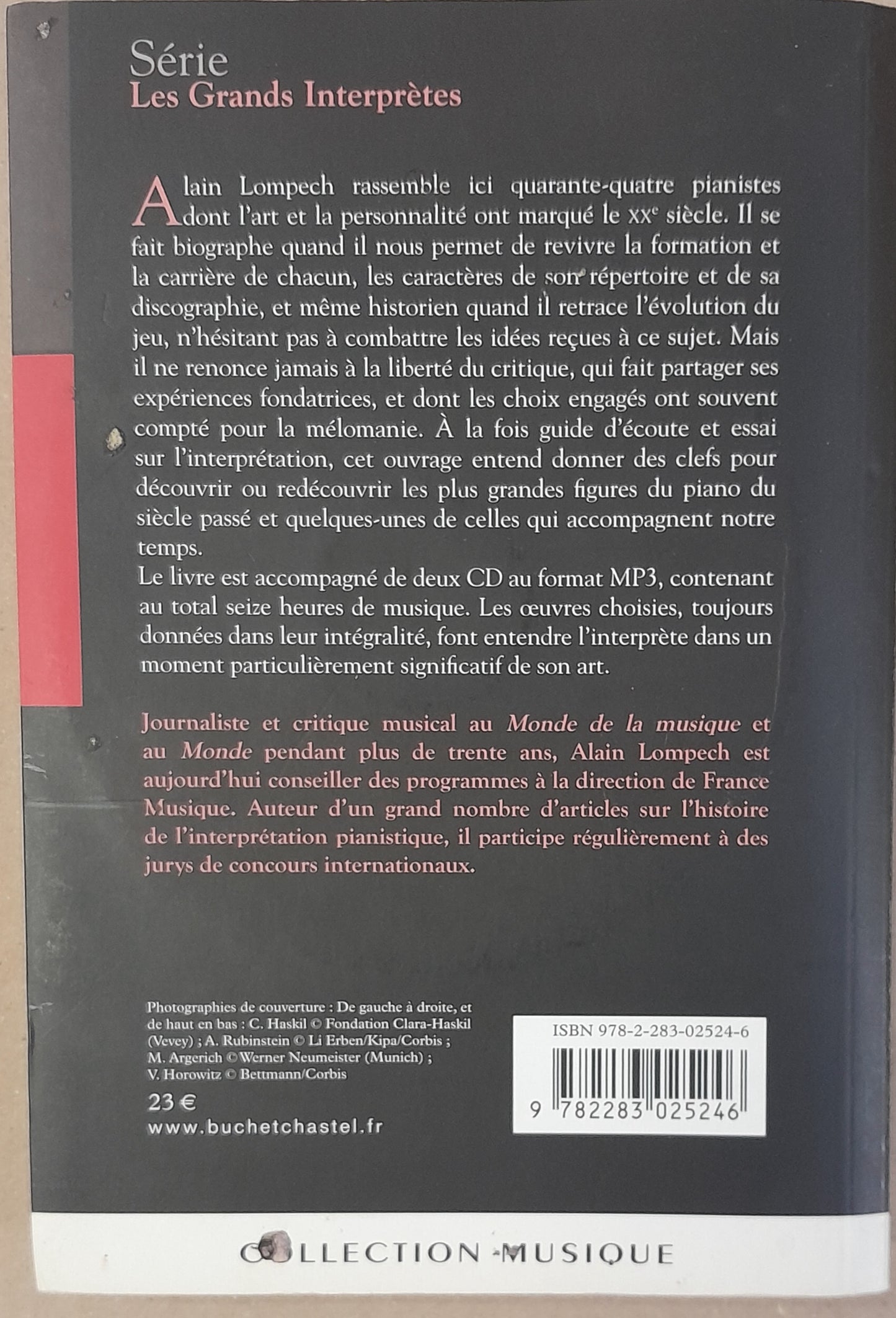Les grands pianistes du XXe (livre + 2 CD) livre de Lompech Alain