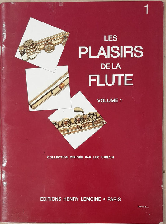 Les plaisirs de la flûte volume 1 - Urbain Luc partition pour flute et piano