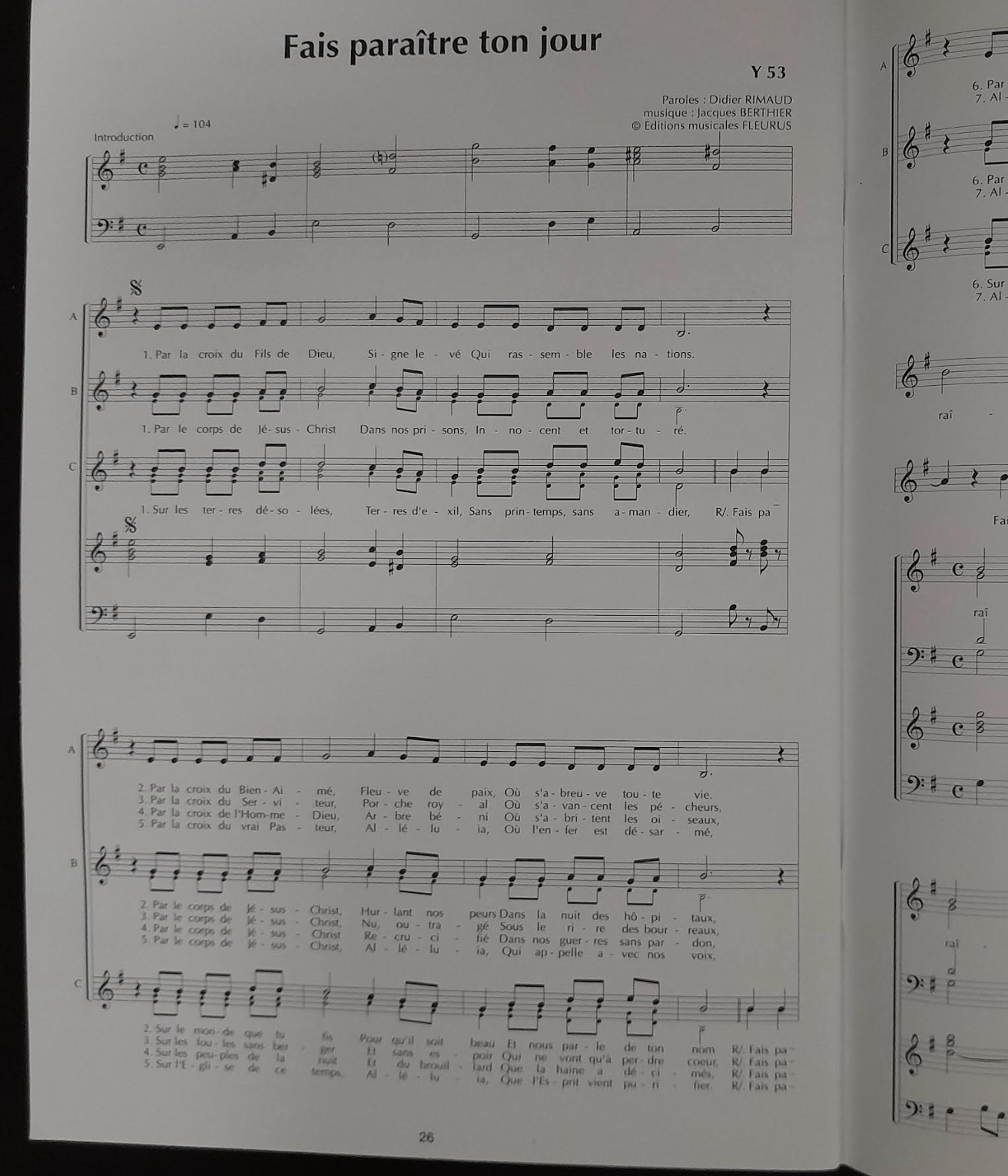 Les plus célèbres chants d'église volume 1 pour chant et piano