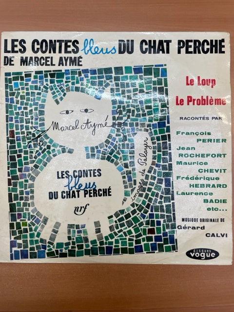 Vinyle Gérard Calvi Les contes bleus du chat perché de Marcel Aymé-3000 partitions, livres et vinyles d'occasion  en vente sur notre site internet gastonmusicclub.fr Gaston Music Store