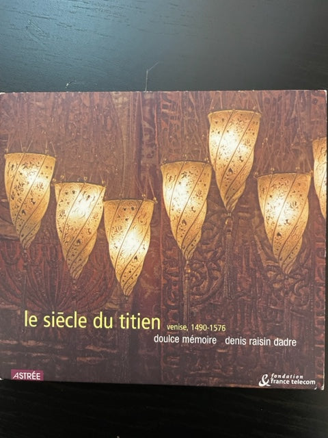 CD Doulce Mémoire Le siècle de Titien - Musique de Venise 1490-1576-3000 partitions, livres et vinyles d'occasion en vente sur notre site internet gastonmusicclub.fr Gaston Music Store