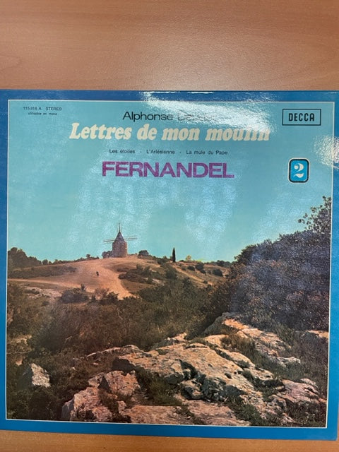 Vinyle Alphonse Daudet Fernandel Lettres de mon moulin volume 2