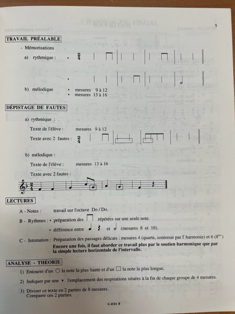 Jean Clément Jollet Lire - Entendre - Analyser vol 1: IM1 - IM2 (Débutants 1 et 2) Livre du professeur- 3000 partitions, livres et vinyles d'occasion  en vente sur notre site internet gastonmusicclub.fr Gaston Music Store