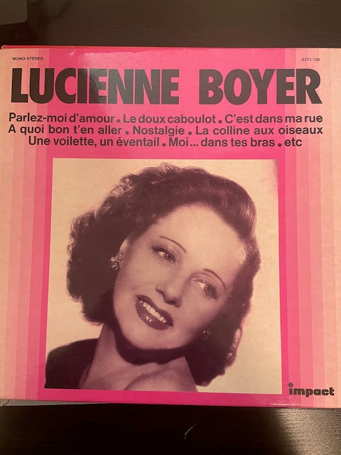 Vinyle Lucienne Boyer Lucienne Boyer chante: Parlez-moi d'amour-3000 partitions, livres et vinyles d'occasion en vente sur notre site internet gastonmusicclub.fr Gaston Music Store